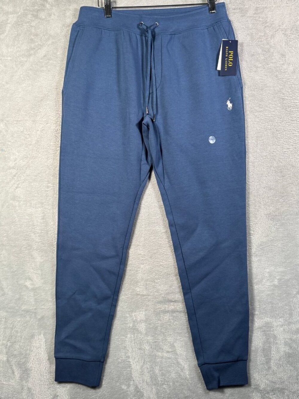 Polo Ralph Lauren Sweatpants Mens S Blue Fleece Joggers Double Knit